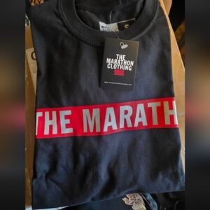 The Marathon Clothing Black Tee with Red Accents